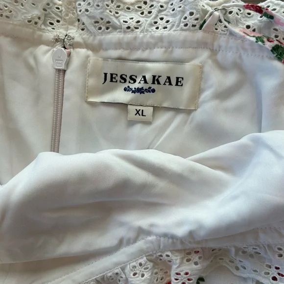 JessaKae The Madeline Romantic Floral Maxi Tiered Vintage Charm Sundress Size XL - Picture 13 of 15